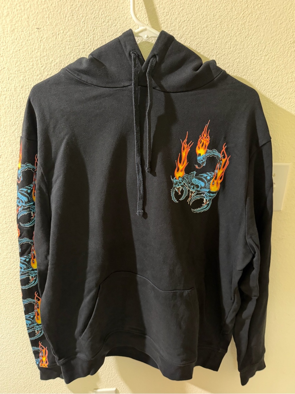 AllSaints Men’s Stinger Scorpion Flames Hoodie